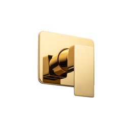 Kit Ducha Quadrada Dourado Inox 20x20 Parede Padrão Docol - 5