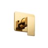 Kit Ducha Quadrada Dourado Inox 20x20 Parede Padrão Docol - 5