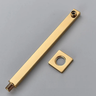 Kit Ducha Quadrada Dourado Inox 20x20 Parede Padrão Docol - 4