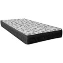 Ver imagem 1 de Cama Box Baú Branco e Colchão Iso100 Espuma D33 Solteiro Ortobom