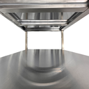 Ver imagem 5 de Mesa de Aço Inox Industrial 190x70x90 Cm com 2 Prateleiras Plano Liso com Espelho Nortinox