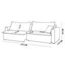 Ver imagem 2 de Sofá 4 Lugares Retrátil Reclinável para Sala de Estar 270cm Sumaya K01 Veludo Bege - Lyam Decor