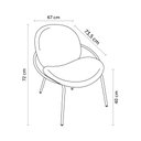 Ver imagem 2 de Conjunto 2 Poltronas Cadeira Estofada Orgânica Lea Rivatti