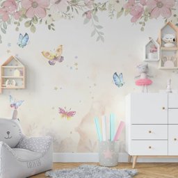 Papel de Parede Adesivo Jardim Encantado 140 Altura X 250 Largura - 1