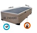 Ver imagem 2 de Cama Box Baú Solteiro Blindado Sintético Bege