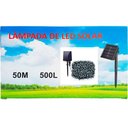 Ver imagem 5 de Pisca Fio de Leds Solar 500 Lâmpadas Externa Decoração 50m