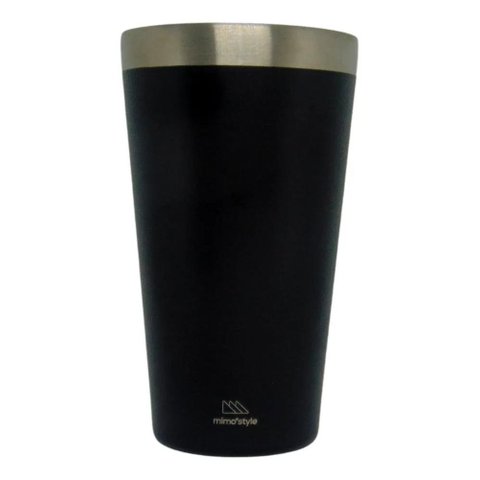 Copo térmico inox black p/cerveja 470ml mimo style