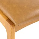 Ver imagem 4 de Cadeira Argos Assento e Encosto Caramelo Verniz Mel - 72697