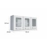 Cozinha Modulada Bertolini Gourmet 4 Peças (2 Armários + 1 Balcão + 1 Paneleiro) C4P65 Branco/Preto - 3