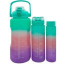 Ver imagem 2 de Garrafas Água Frases Treino Academia 2l 900ml 300ml Kit 3pçs