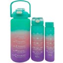 Ver imagem 1 de Garrafas Água Frases Treino Academia 2l 900ml 300ml Kit 3pçs