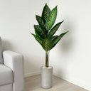 Ver imagem 7 de 1 Folhagem Artificial Comigo Ninguém Pode Arbusto Realista Decoração Premium Enfeite de Alto Padrão