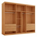 Ver imagem 5 de Guarda-Roupa Casal 100% MDF com 6 Portas e 6 Gavetas 273cm Multimóveis CR35541 Madeirado