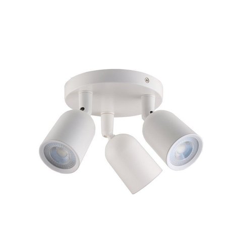 Spot de Led Direct Triplo Mr16 Circular 12w Branco Taschibra 6500k Luz Branca