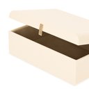 Ver imagem 2 de Caixa Decorativa em MDF com Revestimento em PU com Detalhe Dourado 28cm 20668 Mart