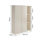 Ver imagem 3 de Conjunto de Escritório Office 3 Peças Mesa Balcão Armário Oslo