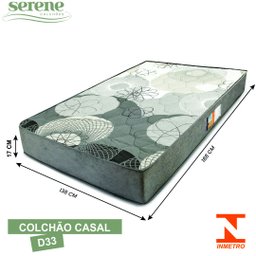 Colchão Casal Espuma D33 138x188x17cm | Ortopédico e Firme | Ideal para Coluna - 2