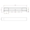 Ver imagem 3 de Rack Sala Tv até 75 Polegadas Paraty 273 Cm Laminado Madeira Pés Metal e Palhinha