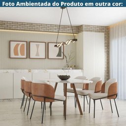 Kit 2 Cadeiras Nevada Denali Fratini Revestimento em Poliuretano (pu) Caramelo Base Aço Carbono - 7