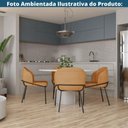 Ver imagem 5 de Kit 2 Cadeiras Nevada Denali Fratini Revestimento em Poliuretano (pu) Caramelo Base Aço Carbono