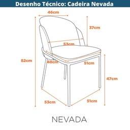 Kit 2 Cadeiras Nevada Denali Fratini Revestimento em Poliuretano (pu) Caramelo Base Aço Carbono - 9