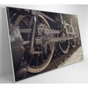 Ver imagem 7 de Quadro Rodas Trem 120x80 Cm Adesivo Fotográfico