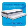 Bicama Solteiro Serenelife - Suede Cinza Claro - 6
