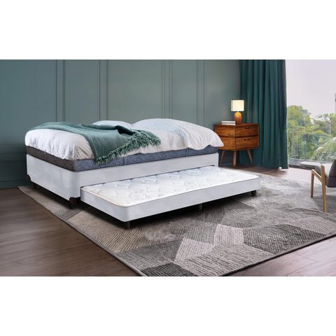 Bicama Solteiro Serenelife - Suede Cinza Claro