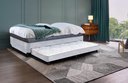 Ver imagem 1 de Bicama Solteiro Serenelife - Suede Cinza Claro