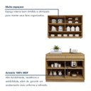 Ver imagem 7 de Cozinha Completa Modulada 2 Peças 4 Portas 2 Gavetas com Rodapé 100% MDF Simone Mendes Marrom/Carvalho/Greige