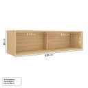 Ver imagem 4 de Armário Aéreo Planejado Porta Basculante 120cm Nara CabeCasa MadeiraOriginals Marrom/Avena