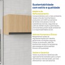 Ver imagem 7 de Armário Aéreo Planejado Porta Basculante 120cm Nara CabeCasa MadeiraOriginals Marrom/Avena