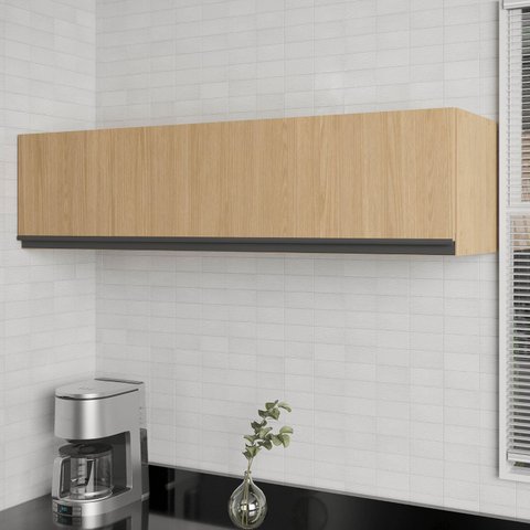 Armário Aéreo Porta Basculante 120cm Nara CabeCasa MadeiraOriginals Marrom/Avena