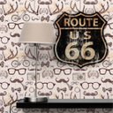Ver imagem 3 de Placa Quadro Decoração Us Route 66 Trânsito Vintage Rota:route 66