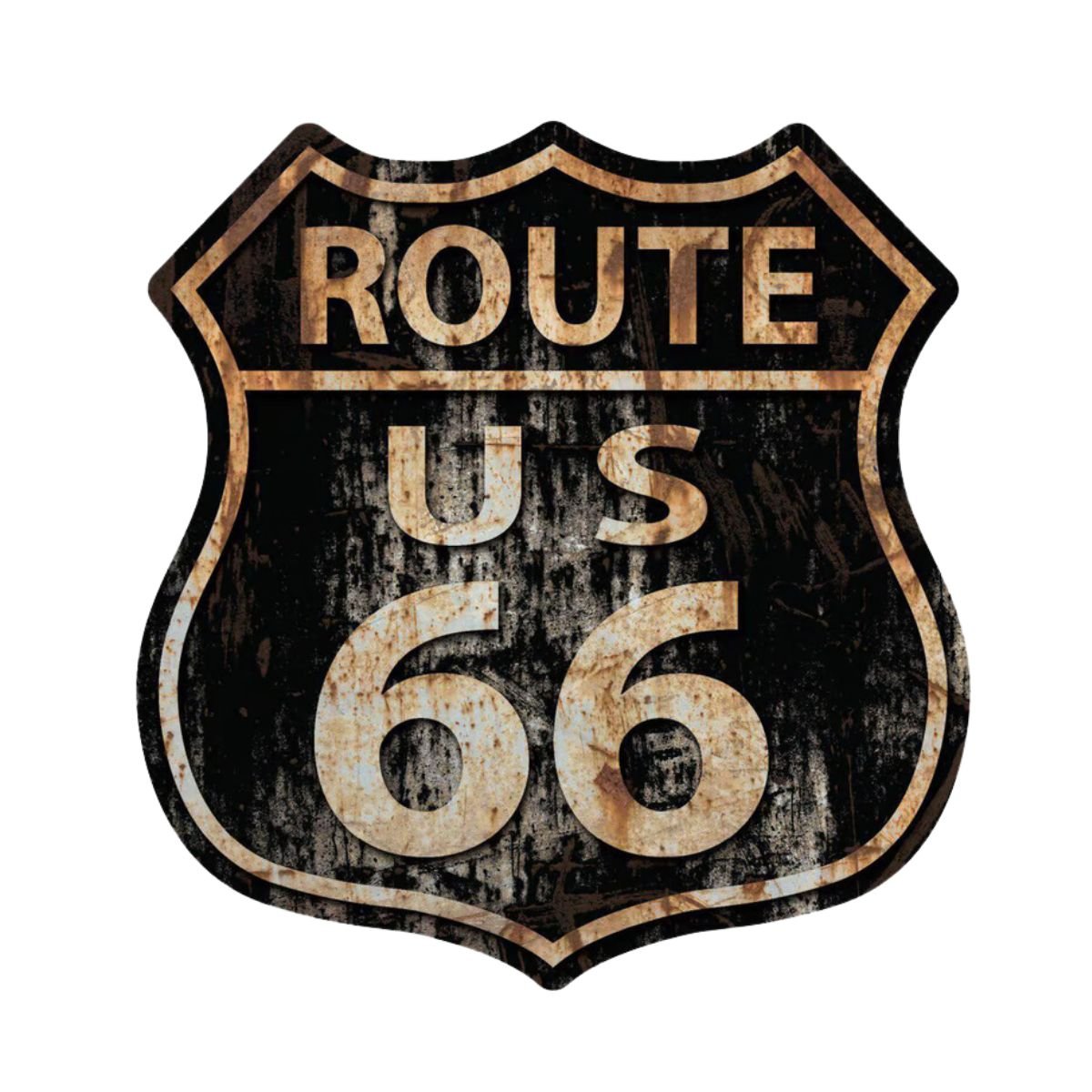 Placa Quadro Decoração Us Route 66 Trânsito Vintage Rota:route 66