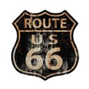 Ver imagem 1 de Placa Quadro Decoração Us Route 66 Trânsito Vintage Rota:route 66