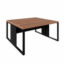 Ver imagem 4 de Plataforma para Escritório Industrial 170cm MDP Nogal com Preto F5 Office