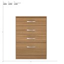 Ver imagem 2 de Cômoda 4 Gavetas Astral - Amêndola Touch