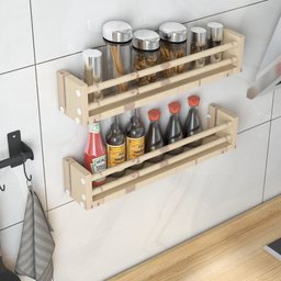 2 Unidades - Prateleira em Madeira para Cozinha - Selena - 4