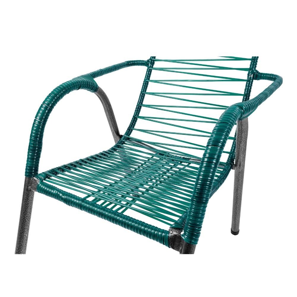 Cadeira de Area Externa Varanda Fio Reforçada Verde - 4