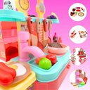 Ver imagem 3 de Brinquedo Conjunto Cozinha de Plástico com Acessórios Maleta Ônibus e Food Truck