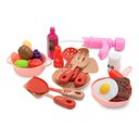 Ver imagem 1 de Brinquedo Conjunto Cozinha de Plástico com Acessórios Maleta Ônibus e Food Truck