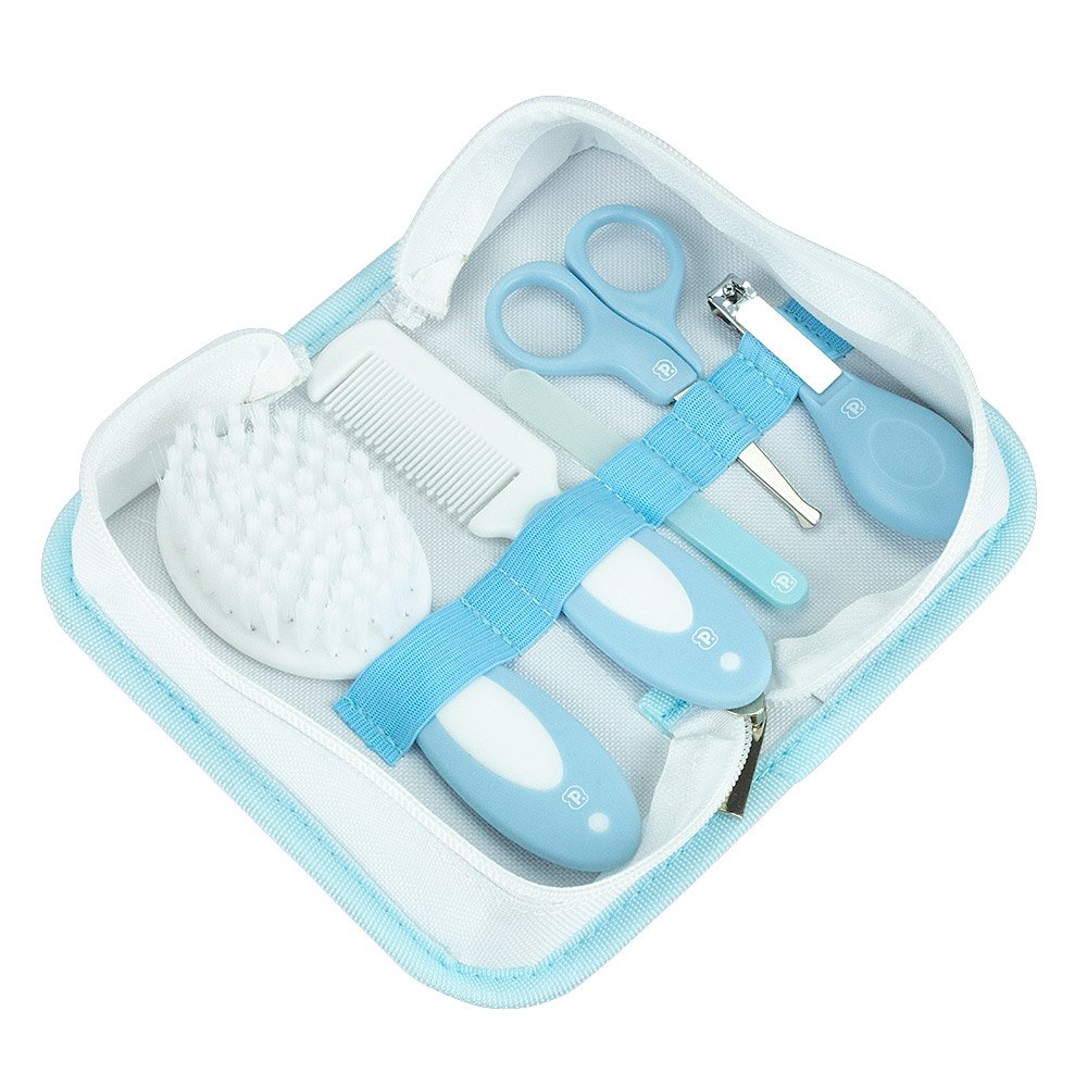 Kit Higiene para Bebê 5 Pçs C/ Nécessaire Azul - Pimpolho:azul