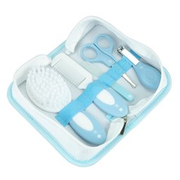 Kit Higiene para Bebê 5 Pçs C/ Nécessaire Azul - Pimpolho:azul - 1