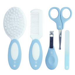 Kit Higiene para Bebê 5 Pçs C/ Nécessaire Azul - Pimpolho:azul - 4