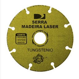 Kit 6 Disco Serra Madeira Laser Tungstênio 7.1/4'' 180mm - 2