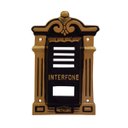 Ver imagem 1 de Protetor Interfone Vila Rica Alumínio Fundido Ouro 4x10x19cm