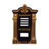 Protetor Interfone Vila Rica Alumínio Fundido Ouro 4x10x19cm - 1