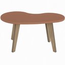 Ver imagem 3 de Kit 02 Mesas de Centro para Sala de Estar Orgânica 91cm Pés Retrô Ariela A05 Terracota - Lyam
