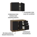 Ver imagem 6 de Kit com Balcão e Armário Aéreo Multiuso 120cm Agata Madesa